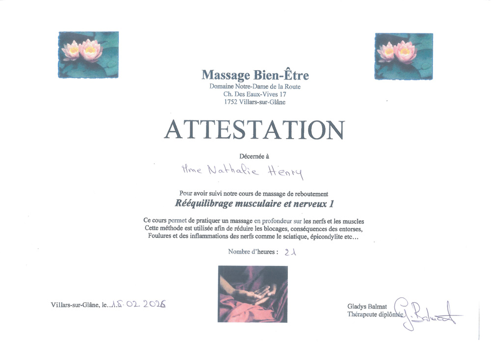 Cabinet La Jonquille Reequilibragemusculaire